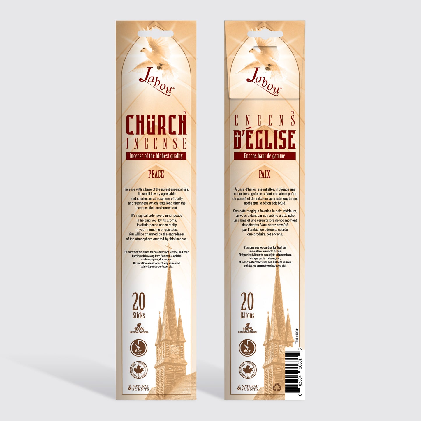 Church #11 Peace Incense Sticks