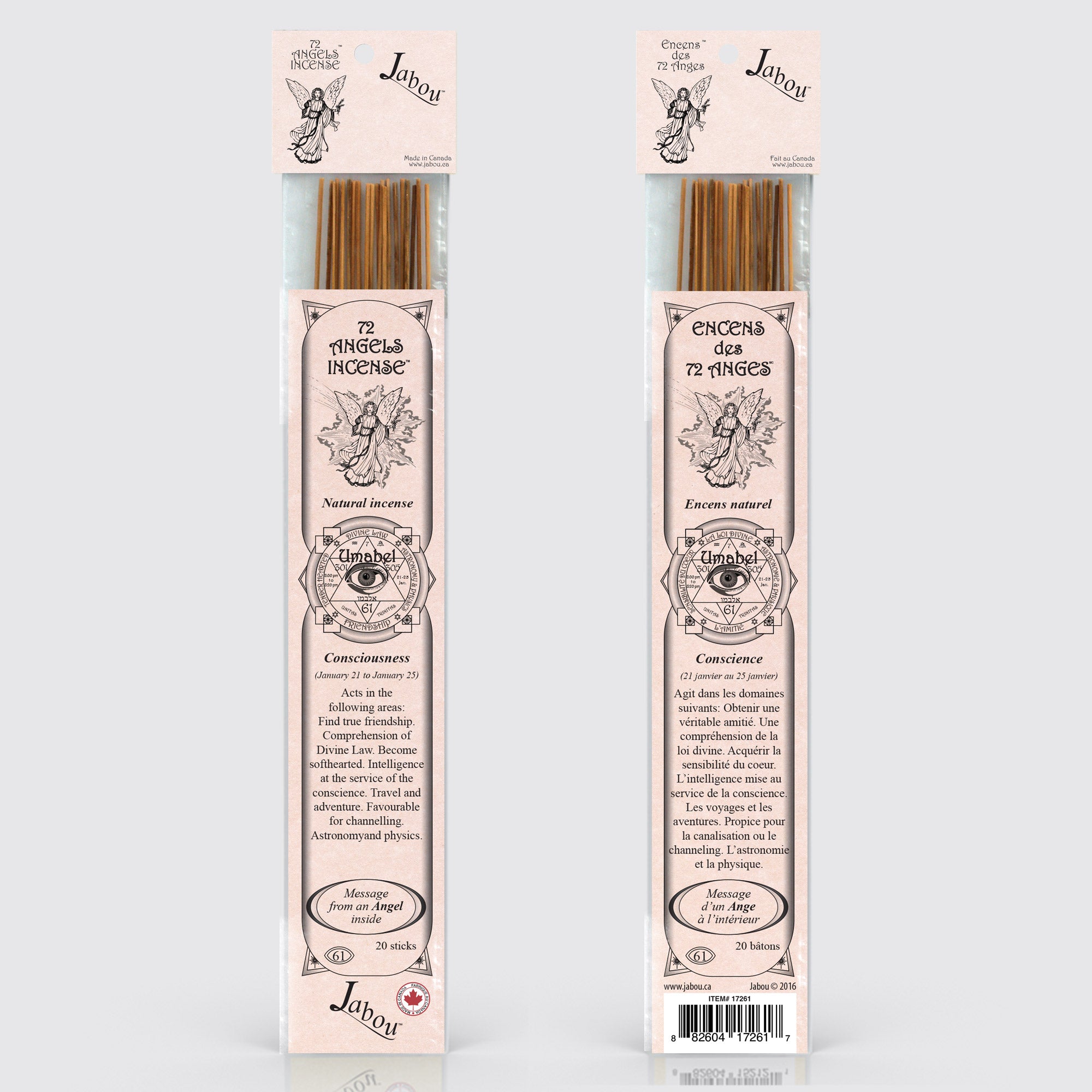 72 Angels #61 Conscience Incense Sticks