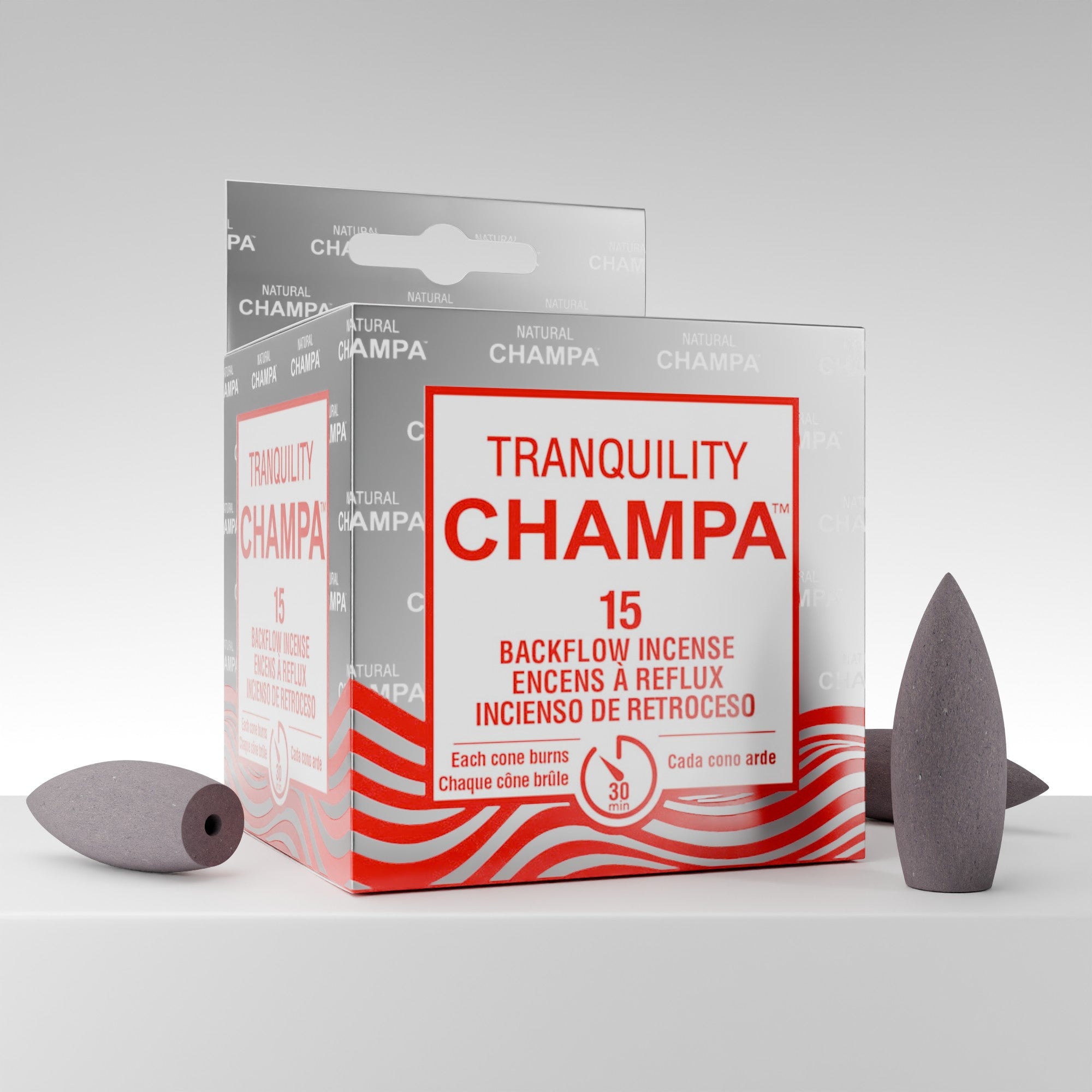 Tranquility Champa Backflow Incense Cones