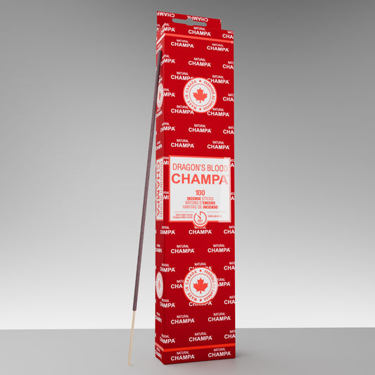 Bâtons d'encens Sang de Dragon Champa (Paquet de 100)