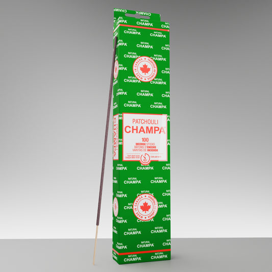 Bâtons d'encens Patchouli Champa (Paquet de 100)