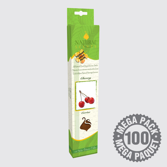 Bâtons d'encens Natural Scents Cerise (Paquet de 100)