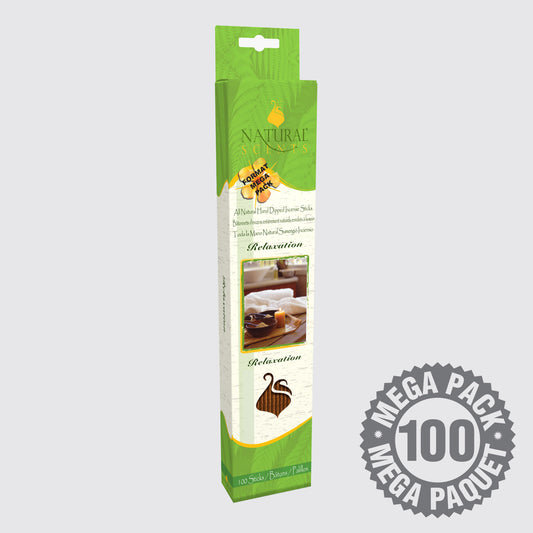 Bâtons d'encens Natural Scents Relaxation (Paquet de 100)