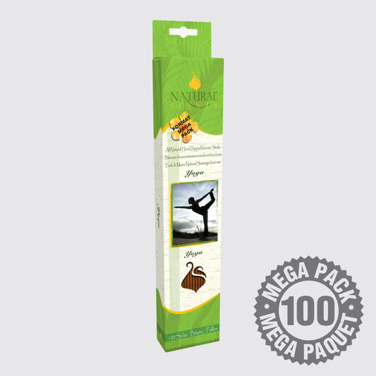 Bâtons d'encens Natural Scents Yoga (Paquet de 100)