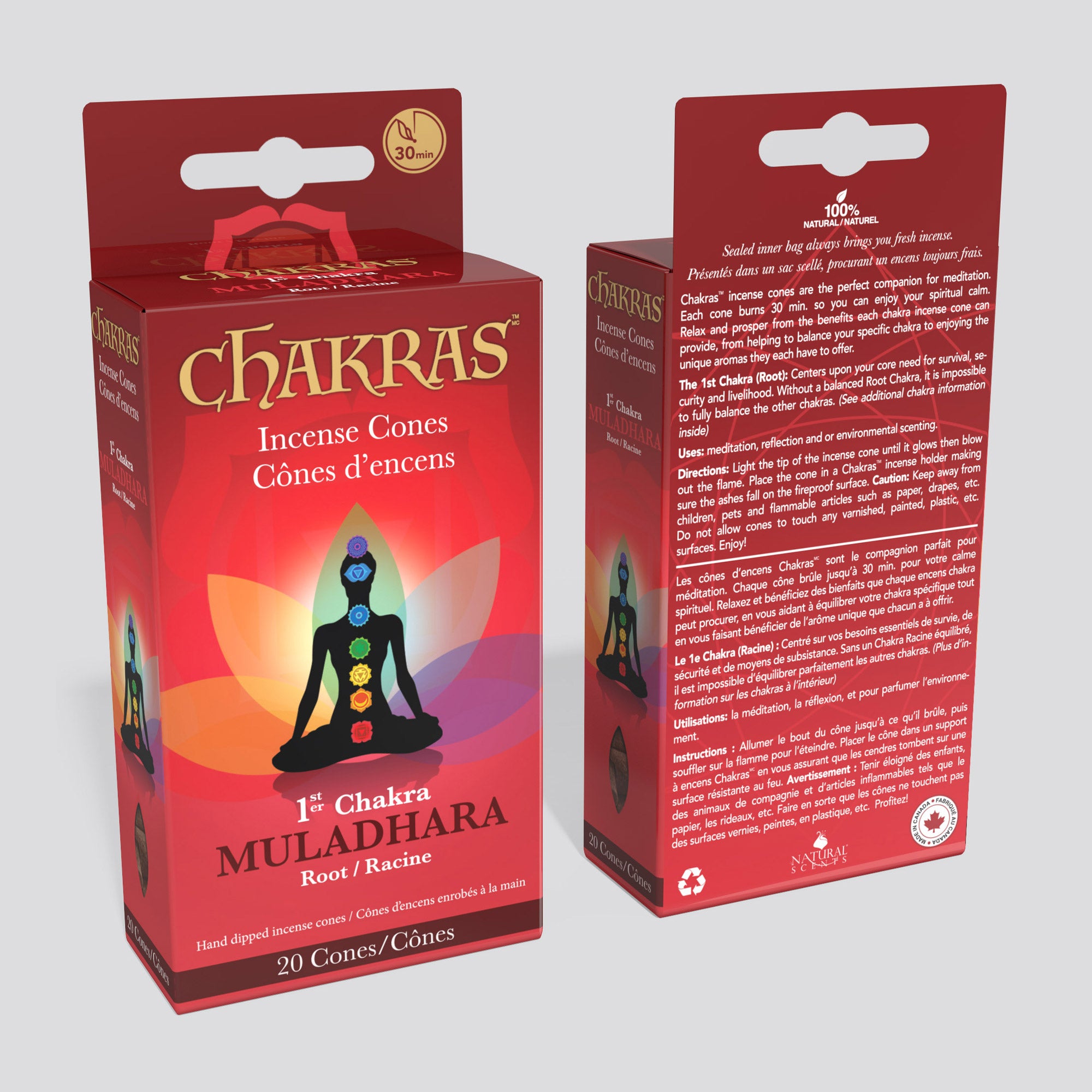 Chakras #01 Muladhara Incense Cones