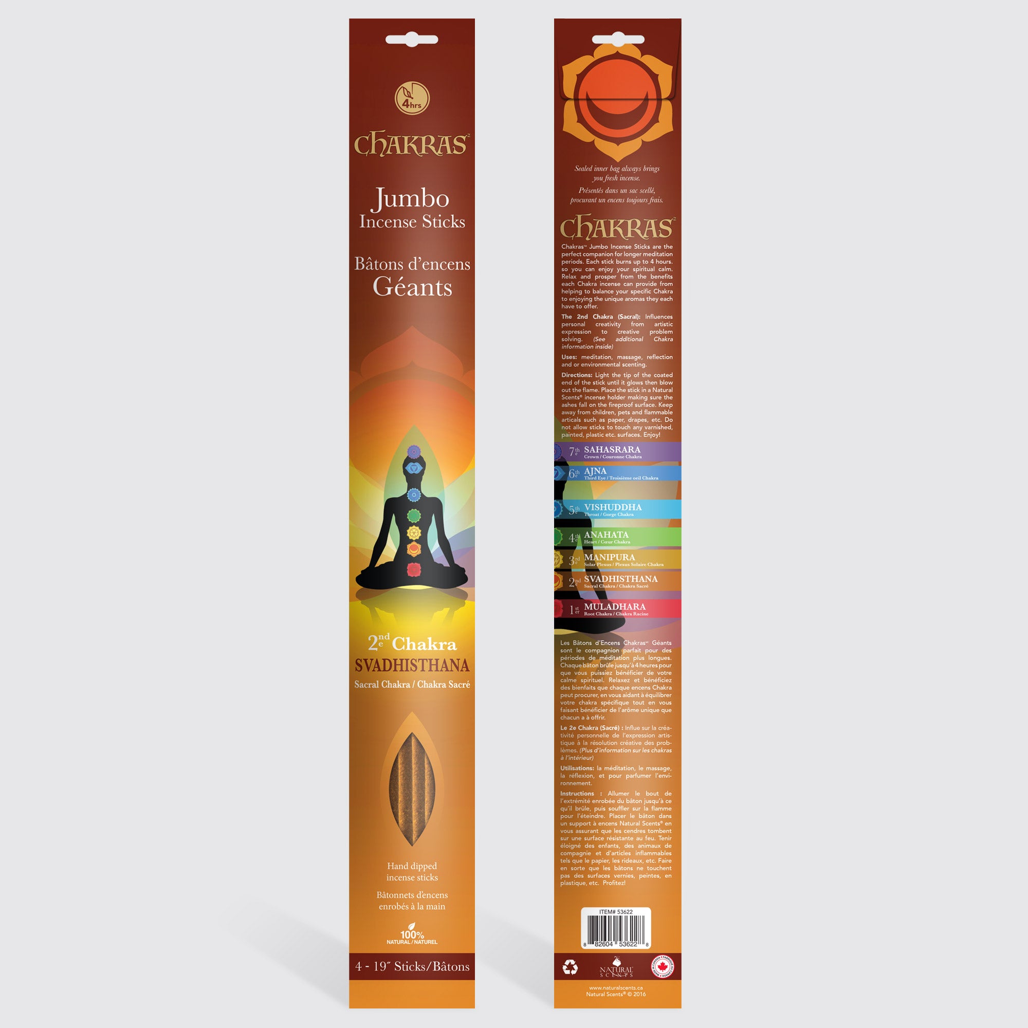 Chakras #02 Svadhisthana Jumbo Incense Sticks