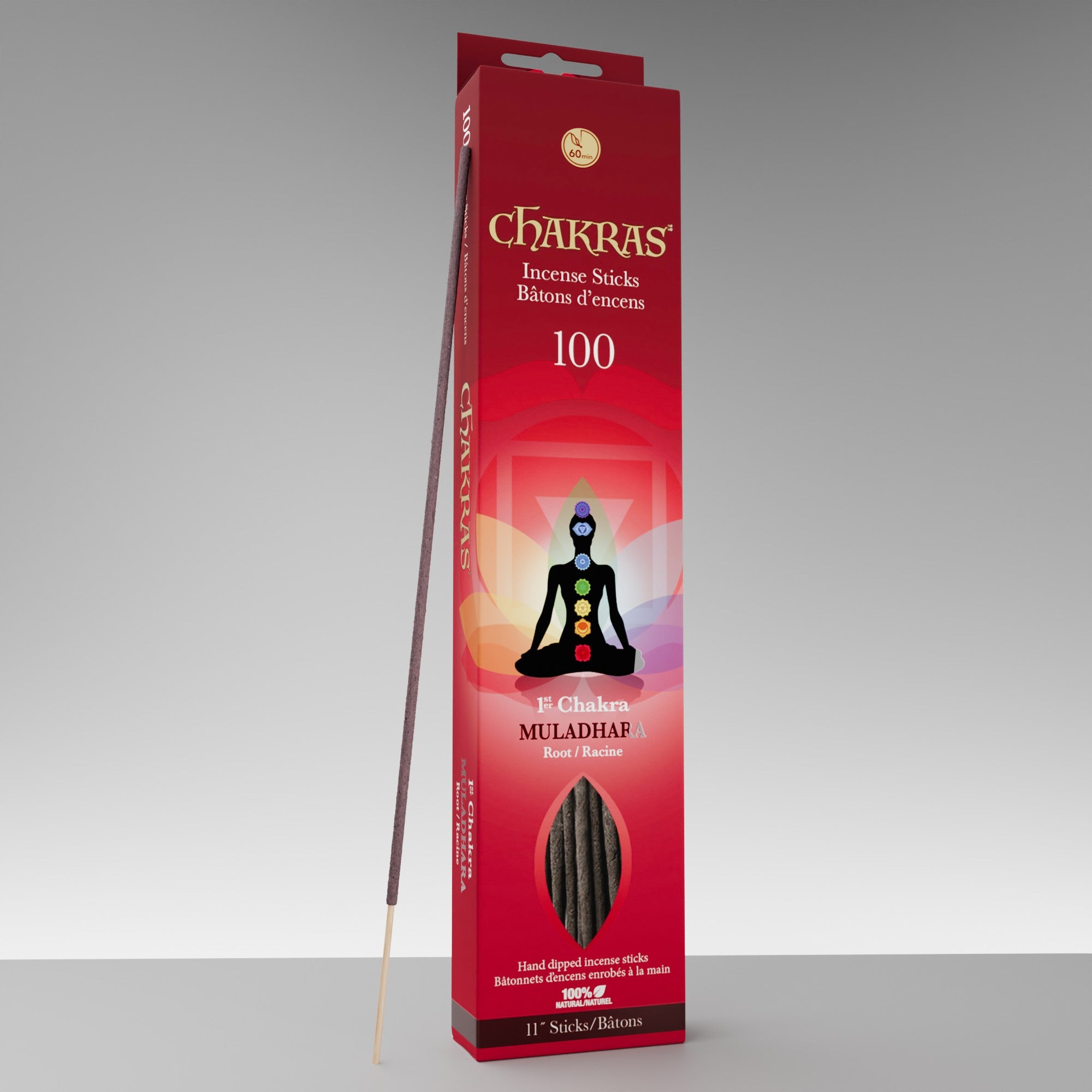 Chakras #01 Muladhara Incense Sticks (100 pack)