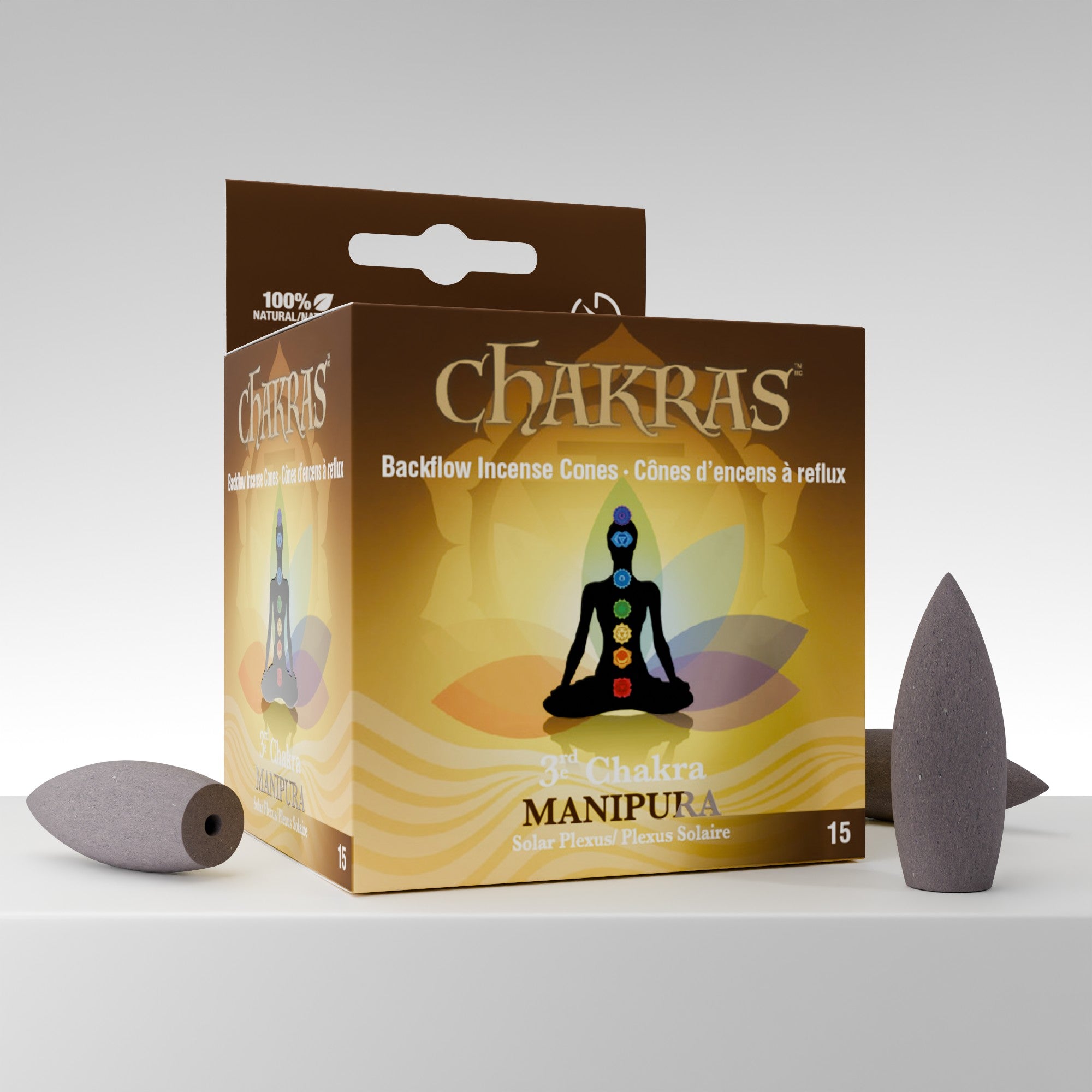 Chakras #03 Manipura Backflow Cones