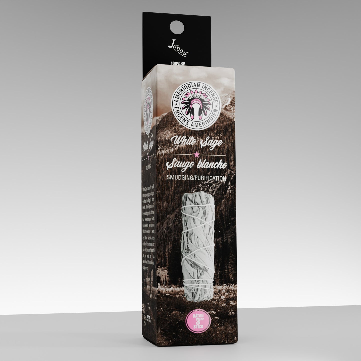 Bâton Smudge Sauge Blanche 3"