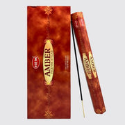 HEM Hexa Amber Incense Sticks – Warm Resinous Aroma | 20 Sticks