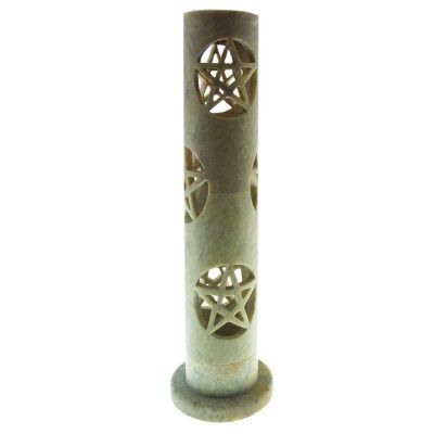Soapstone Pentacle Incense Tower