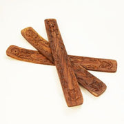 Carved Wooden Incense Holder – Handcrafted Design