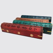 Assorted Color Pentacle Coffin Incense Holder