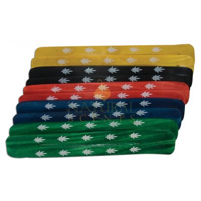 Assorted Colored Leaves Incense Holders