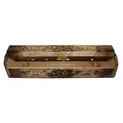Cutout Carved Design Coffin Incense Holder