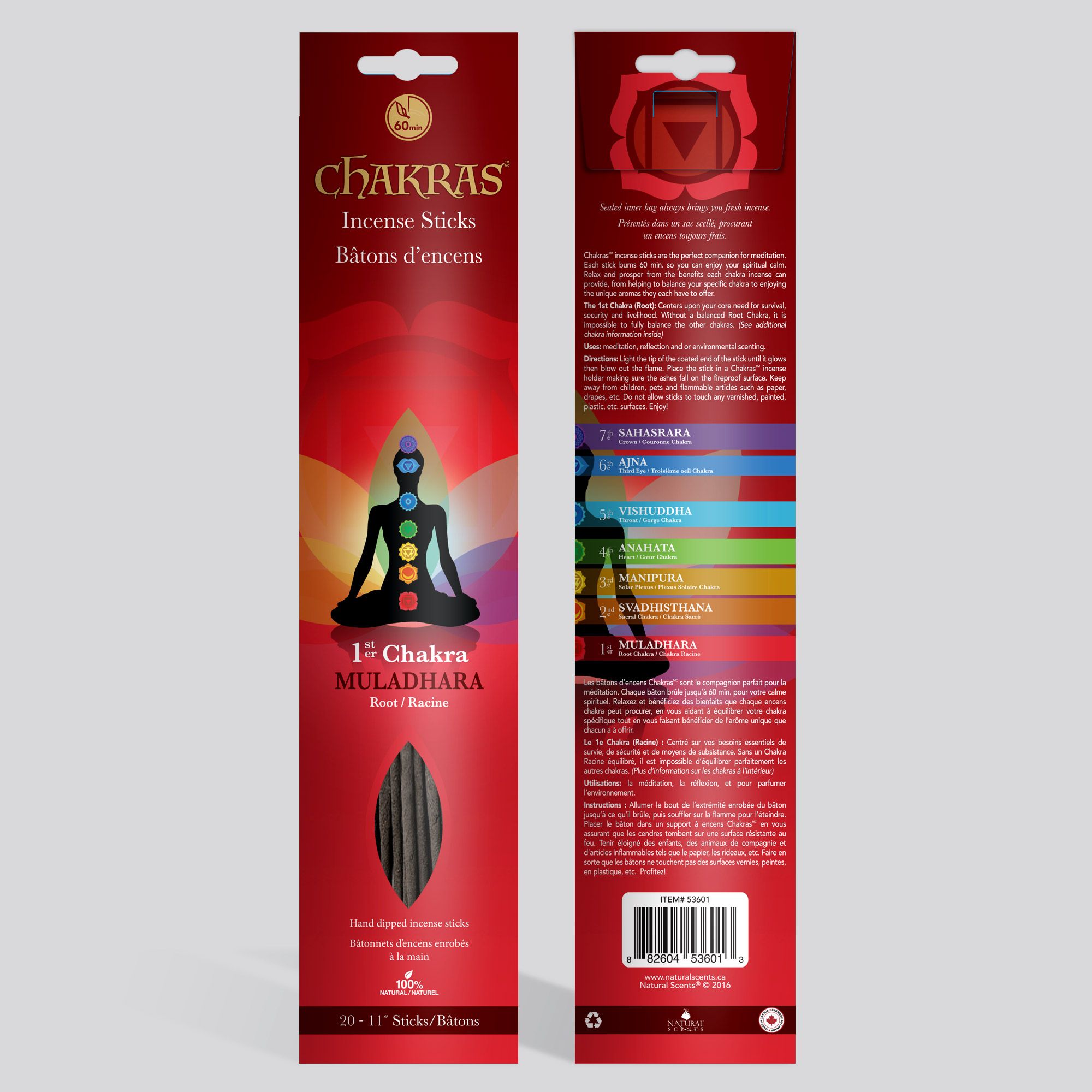 Chakras #01 Muladhara Incense Sticks